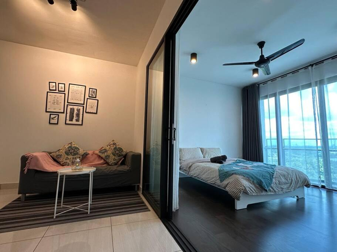 Bedroom 3, Almas Suites Cozy Studio 100mbps Netflix By STAY, Johor Bahru