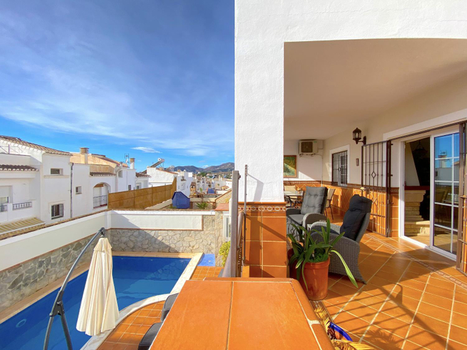 Balcony/terrace 5, Villa Mirto Private Pool Casasol, Málaga