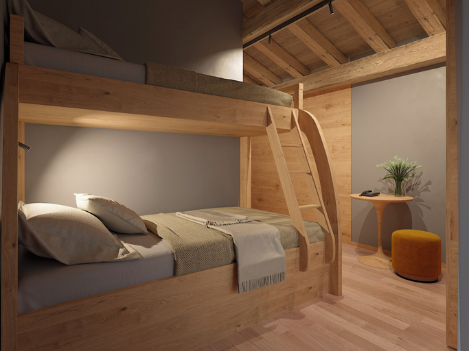 Bedroom 4, Naturae Lodge, Belluno