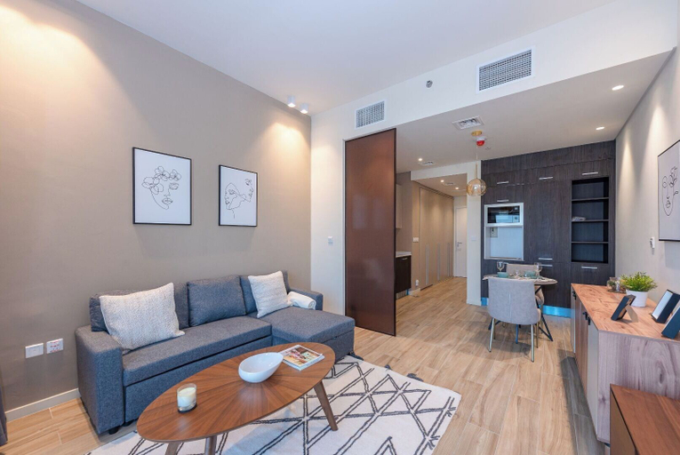 Living area 5, Park View Spacious Studio With Balcony, Dubai