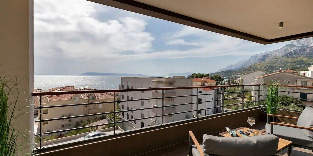 Terrace/patio 5, 01. Luxury Apartments L&L in Tucepi, Tučepi