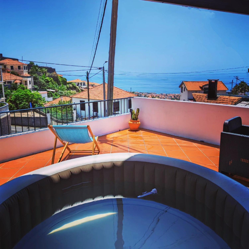Balcony/terrace 5, Casa Ascencao, vista mar Madeira, Funchal