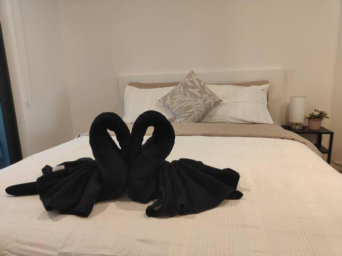 Bedroom 2, Modern 1-bedroom unit in Dickson, Canberra