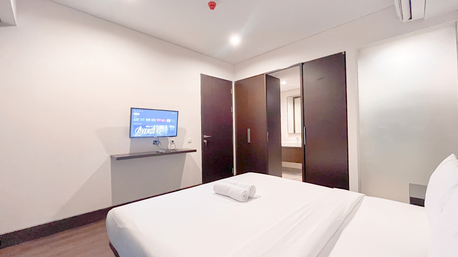 Bedroom 2, Luxurious 2BR (No Kitchen) Apartment at Skales Residence Nusa Dua Bali By Travelio, Badung