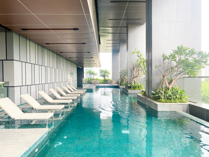 Sport & Beauty, Chic 1BR Apartment at Menara Jakarta Kemayoran By Travelio, Jakarta Pusat