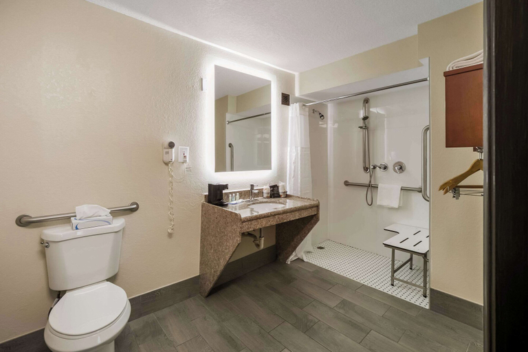 Bathroom 4, Quality Inn Commerce at I-85, Banks