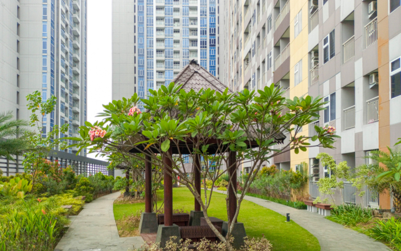 Exterior & Views, Restful and Comfy Studio Podomoro City Deli Medan Apartment By Travelio, Medan