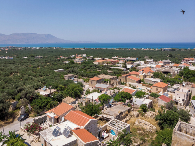 Aerial view, D'Oro Villas, Crete