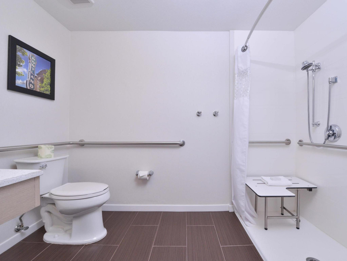 Bathroom 3, Hampton Inn Portland East, Multnomah