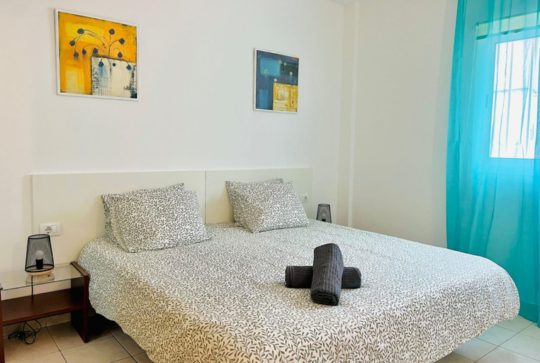 Bedroom, Modern Trendy 1BR Ground Floor Apartment, Santa Cruz de Tenerife