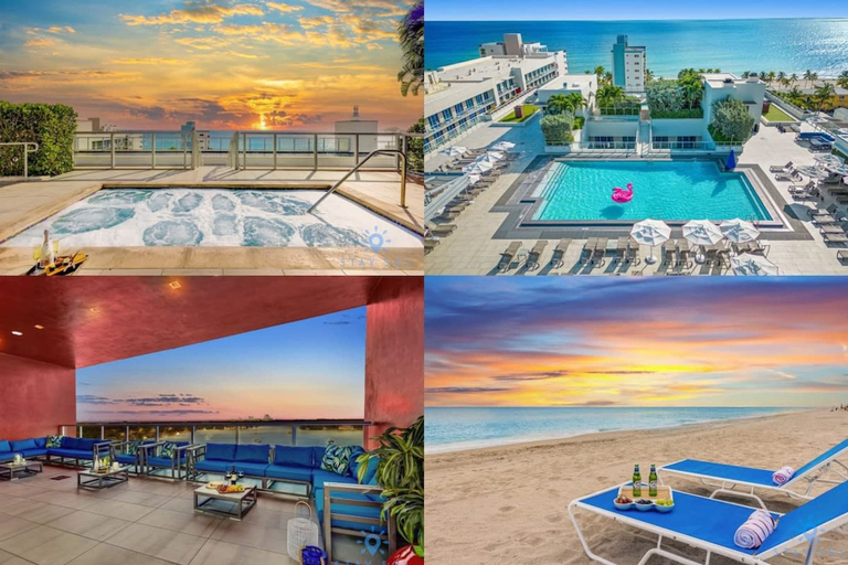 Room 5, Hot tub Rooftop Pool Near Beach, Broward