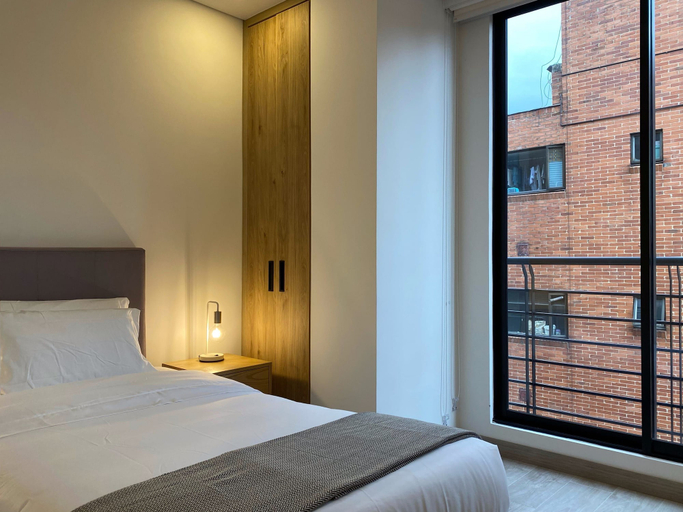 Bedroom 2, w Amazing 2BR w Street View in Chapinero, Santafé de Bogotá