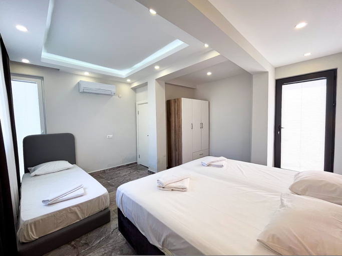Bedroom 4, Villa With Private Pool Garden - All Rooms w AC, Kaş