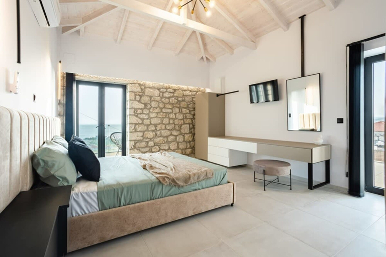 Bedroom 5, Mani Stone Villa A Paradise of Panoramic Views, Peloponnese