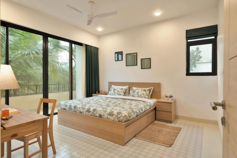 Bedroom 3, Sol Banyan by Hireavilla - 1BR w Pool in Candolim, North Goa