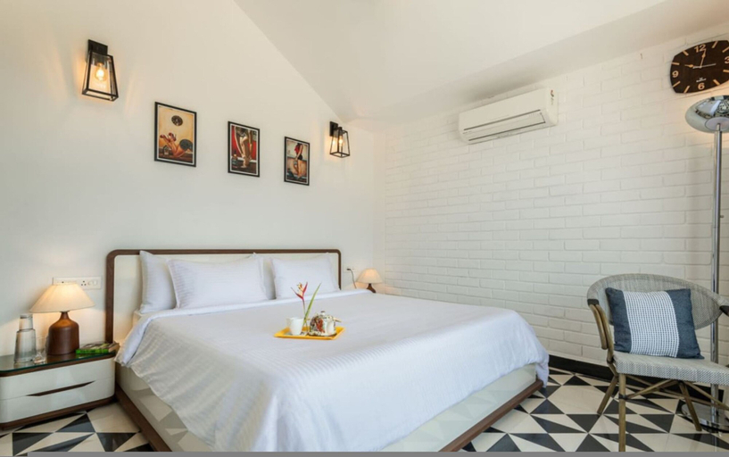 Bedroom 3, El Arbol by Hireavilla-2br w Rooftop Pool in Nerul, North Goa