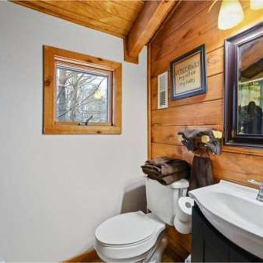 Bathroom, A Charming Cabin Pool Firepit Hot Tub-jacuzzi, Sevier