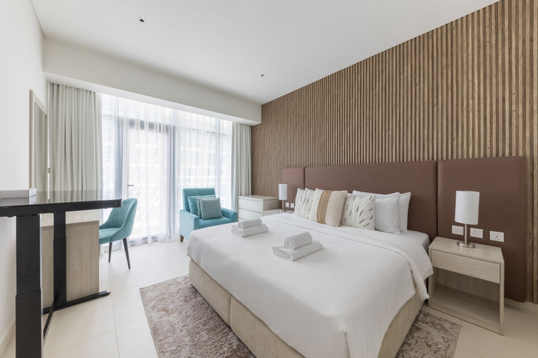 Bedroom 3, Palm Jumeirah 1BR Rooftop Infinity Pool, Dubai