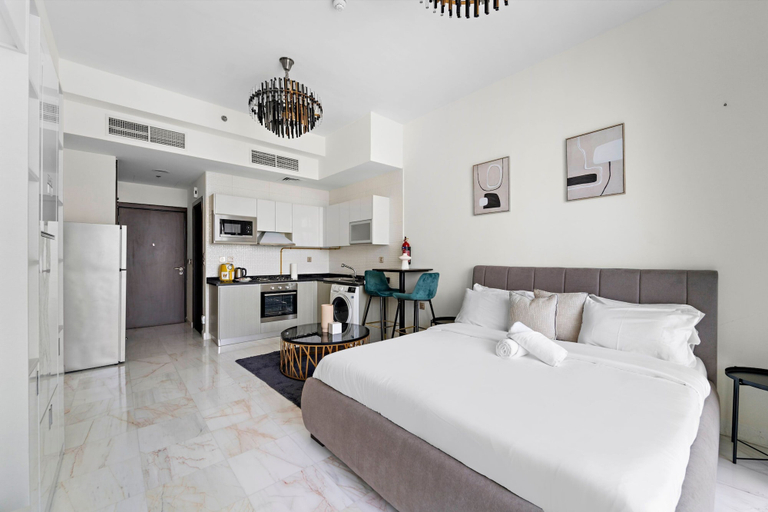 Bedroom 3, Amazing Studio With Burj Khalifa View, Dubai