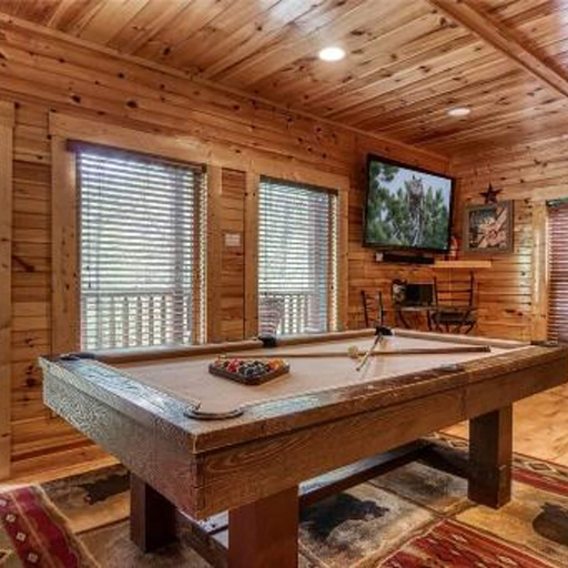 Billiards, Dreams Come True With This Luxury Cabin, Sevier