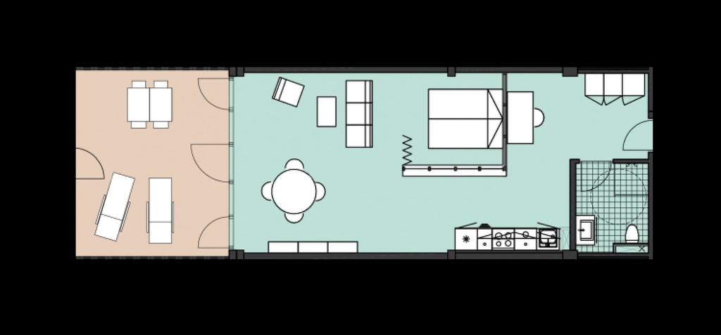 Room 3, Cool 1-bed With Private Terrace, Copenhagen