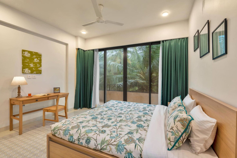 Bedroom 5, Sol Banyan by Hireavilla - 1BR w Pool in Candolim, North Goa