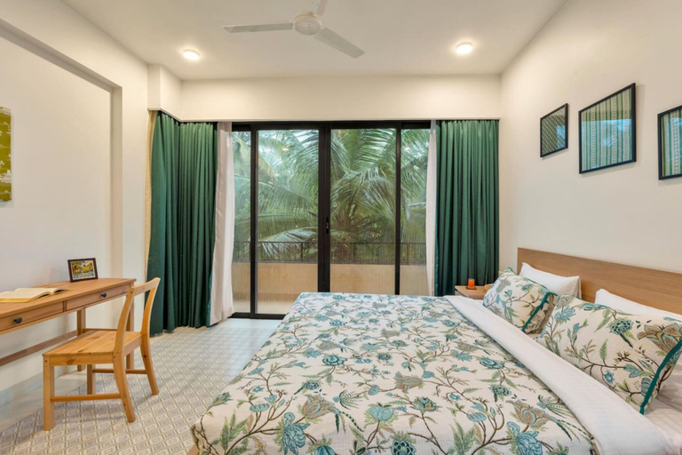 Bedroom 4, Sol Banyan by Hireavilla - 1BR w Pool in Candolim, North Goa