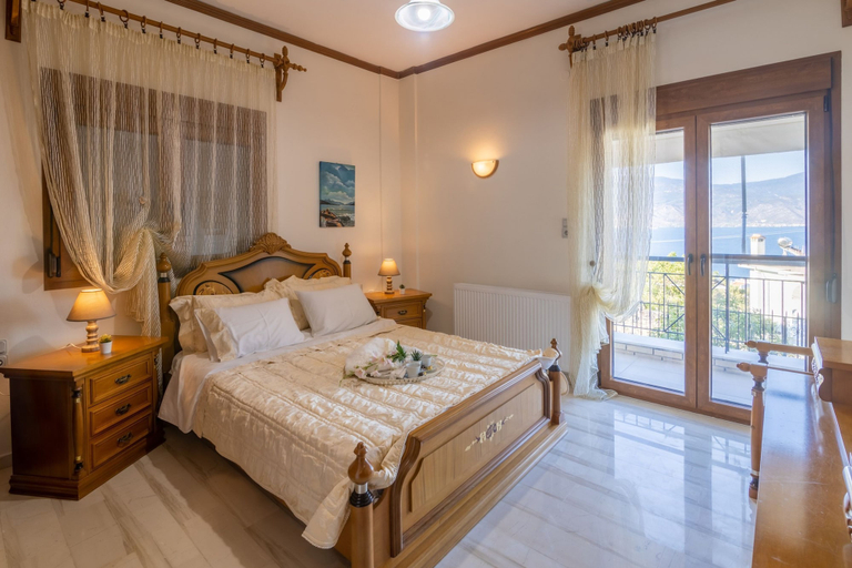 Bedroom 1, Villa Galani Agios Stefanos, Thessaly