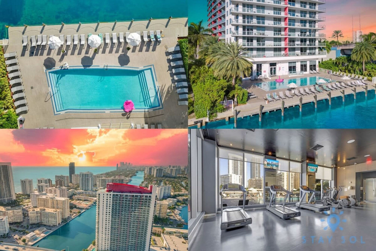 Room 1, Infinite View Balcony Pool Gym Near Beach, Broward
