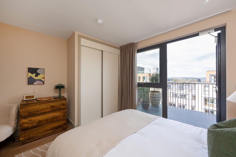 Bedroom 3, Chic Urban Flat With Rooftop Access, London
