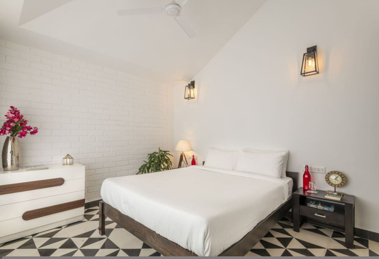 Bedroom 2, El Arbol by Hireavilla-2br w Rooftop Pool in Nerul, North Goa