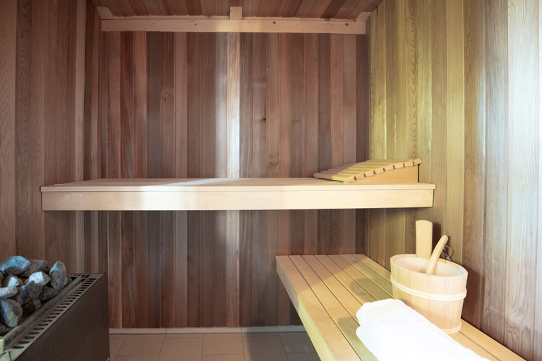 Sauna, Luxurios Eingerichtetes Ferienhaus in Strandnahe, Nordfriesland