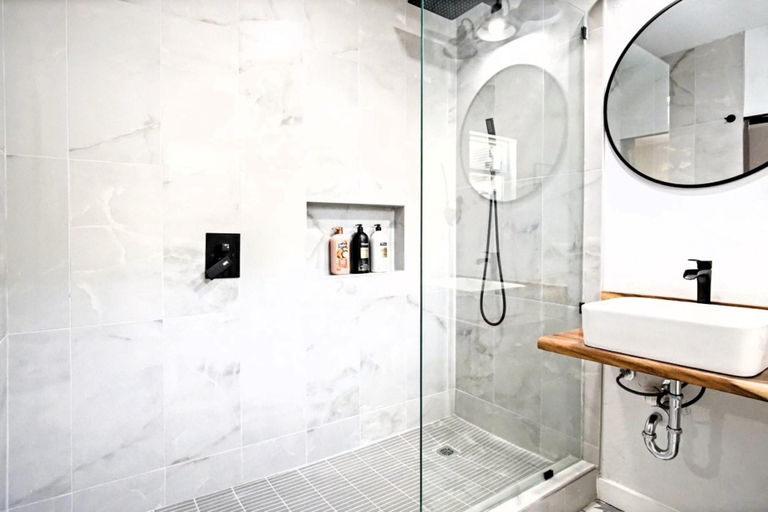 Bathroom 5, Rustic Studio Rain Shower 3min-asian Dist, Oklahoma