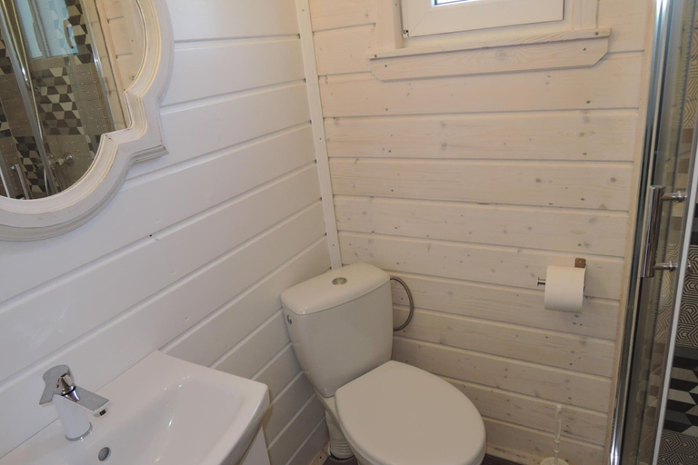 Bathroom, Bungalow in Kolczewo Near Baltic Sea, Kamień