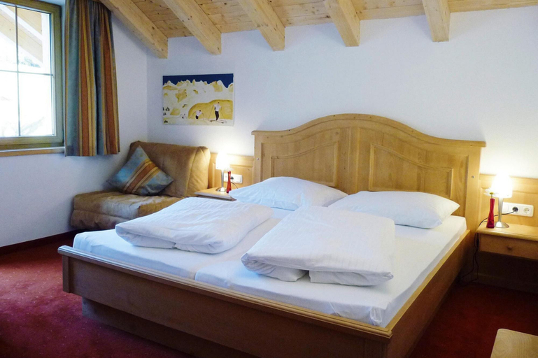 Bedroom 3, Chalet in Fiss With Sauna and Mountain Views, Landeck
