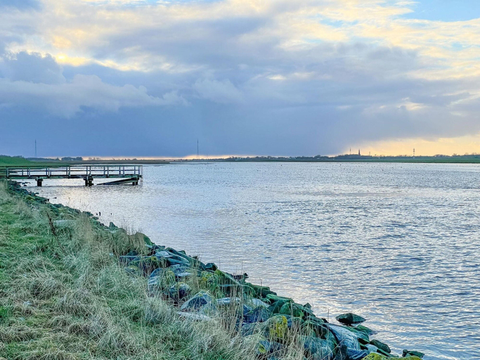 View from property 4, Charmantes Reetdachhaus in Lehe, Dithmarschen
