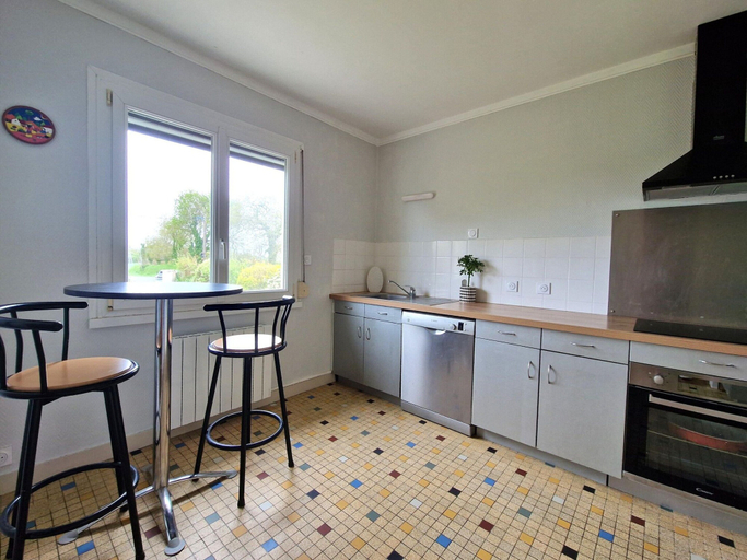 Private kitchen 2, Holiday Home in Kerbors Near Cote de Granit Rose, Côtes-d'Armor