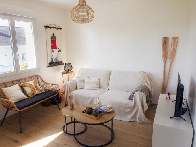 Living area 4, Holiday Home in Brittany With Sea Views, Finistère