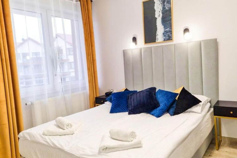 Bedroom 3, Unique Apartment With a Balcony in Darlowko, Sławno