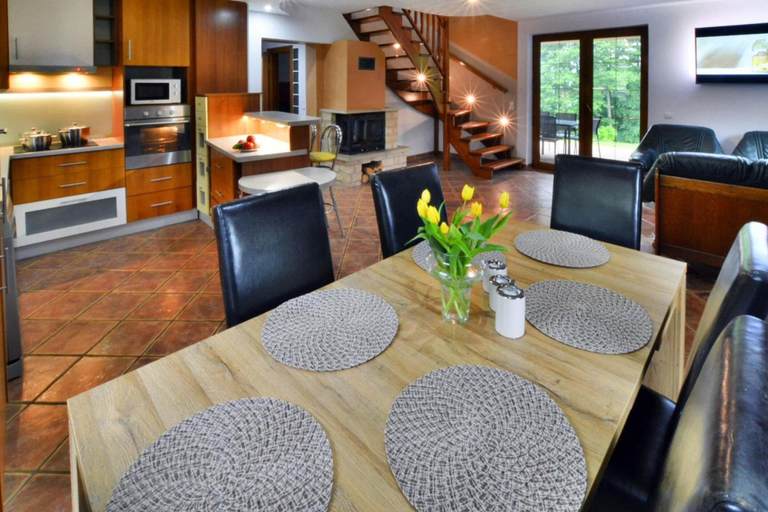 Private kitchen 4, Comfortable, Large Holiday Home With a Garden, Sławno