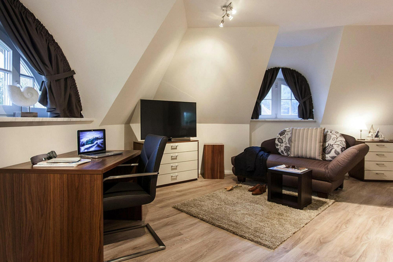 Living room 4, Haus am Bodden mit Sauna, Vorpommern-Rügen
