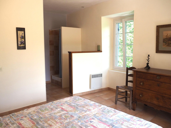 Bedroom 2, Charming Stone House With Terrace, Gard