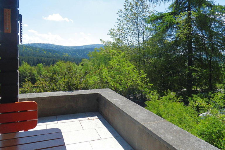View from property 4, Blockhaus in Rinchnach mit Panoramablick, Regen