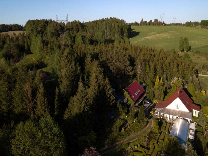 View from property 4, Comfortable Holiday Home in the Countryside, Pool, Koszalin