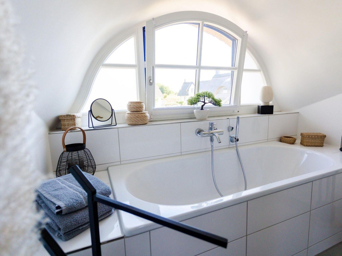 Bathroom 2, Ferienhaus mit Sauna in Boiensdorf, Nordwestmecklenburg