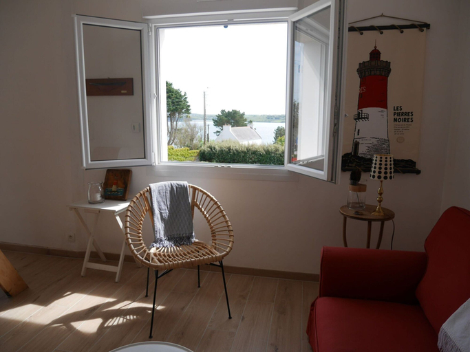 Living area 5, Holiday Home in Brittany With Sea Views, Finistère