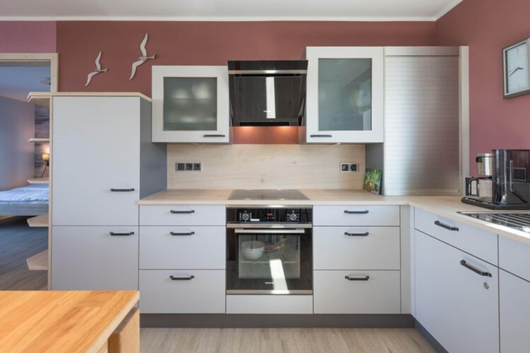 Private kitchen 2, Penthouse am Nordstrand auf dem Deich, Nordfriesland