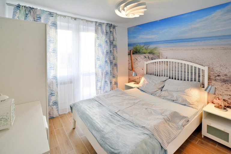 Bedroom, Cozy Holiday Apartment Close to the Beach, Kołobrzeg