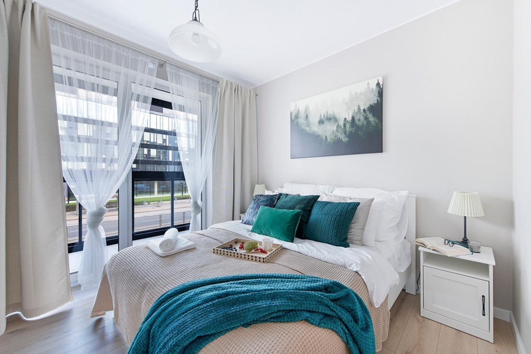 Bedroom, P&O Corporate Serviced Apartments Cybernetyki, Warsaw