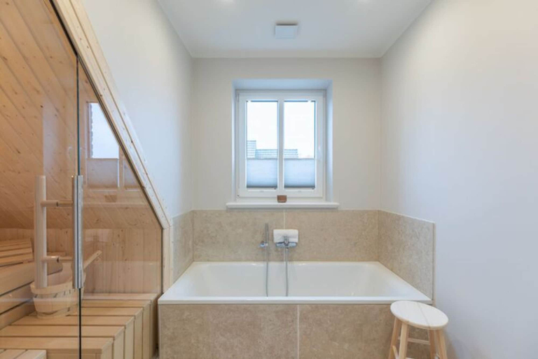 Bathroom 2, Moderne Doppelhaushalfte in Niebull, Nordfriesland